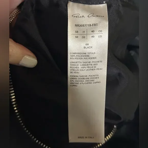 Rick Owens Bauhaus Jacket SS20 Tecuatl size IT 50 Large Zipper Pockets - Picture 9 of 16